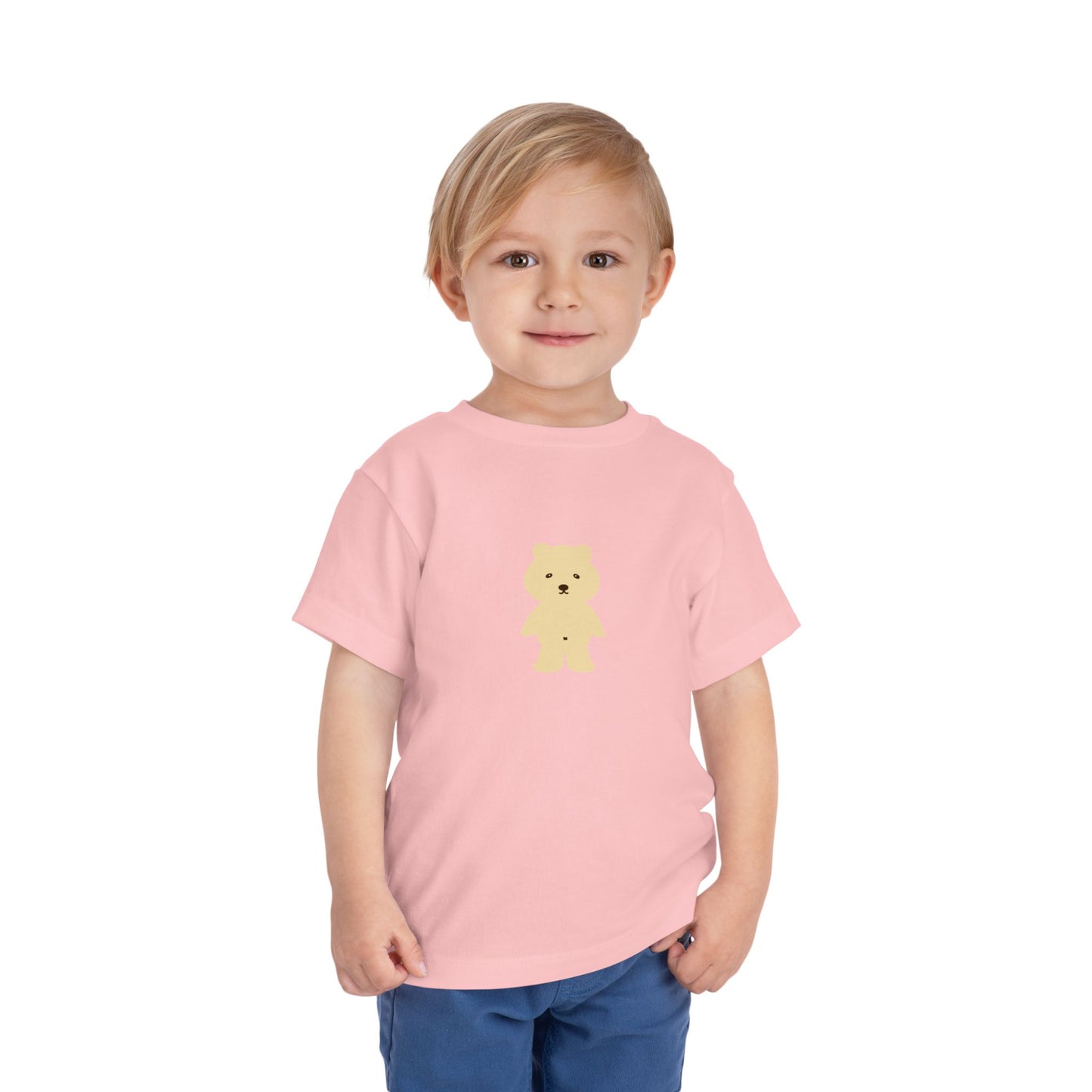 Toddler Short Sleeve Tee - Cute Teddy Bear Graphic Tee