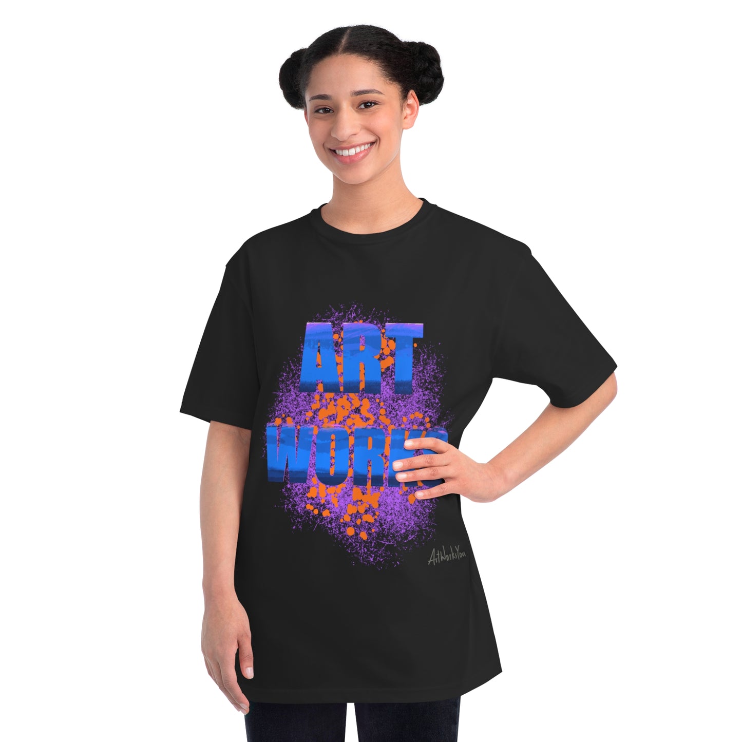 Art Works Organic T-Shirt, Unisex Tee, Creative Apparel, Art Lover Gift, Casual Wear, Artistic Expression
