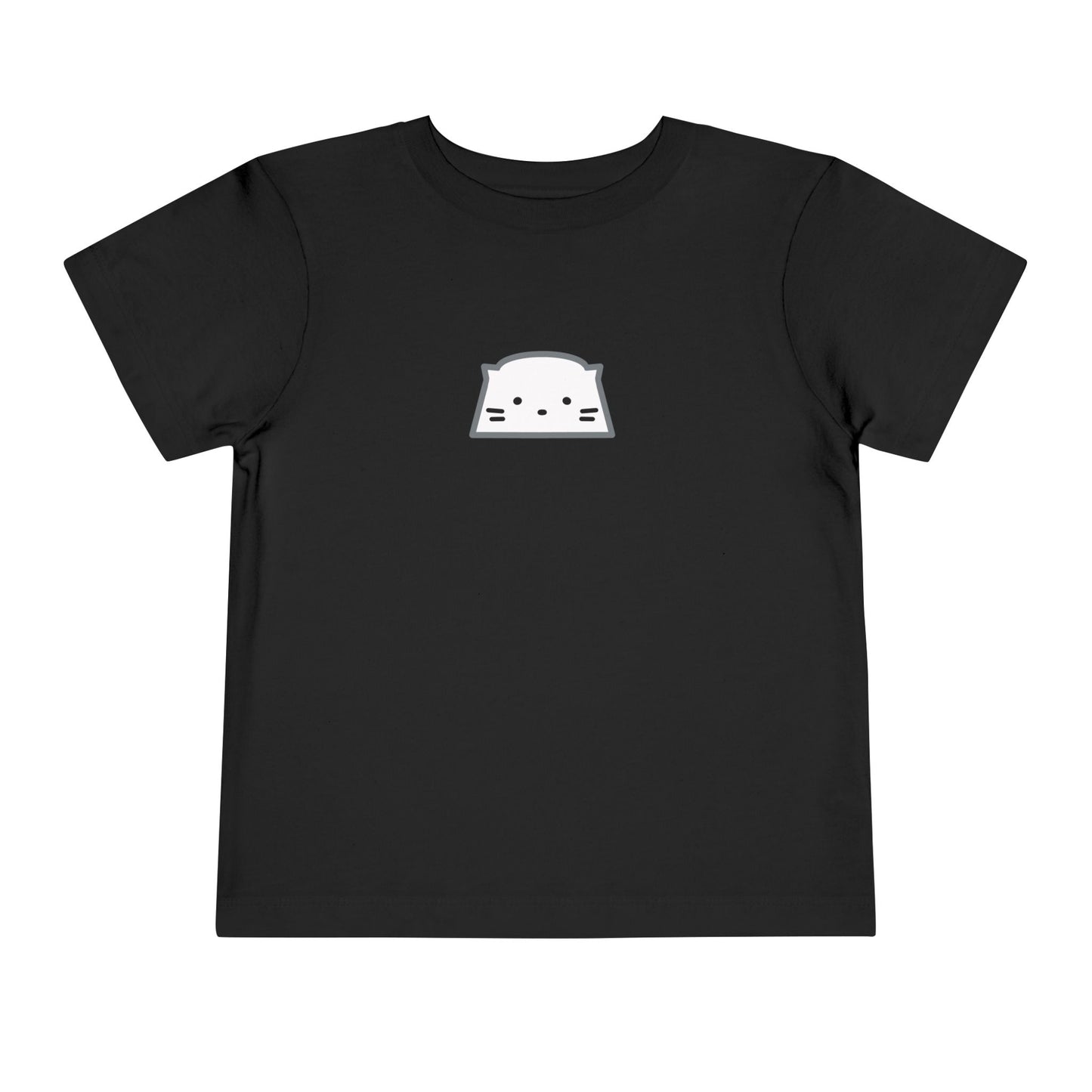 Toddler Tee — Minimal Cute Cat Face Shirt for Babies & Toddlers
