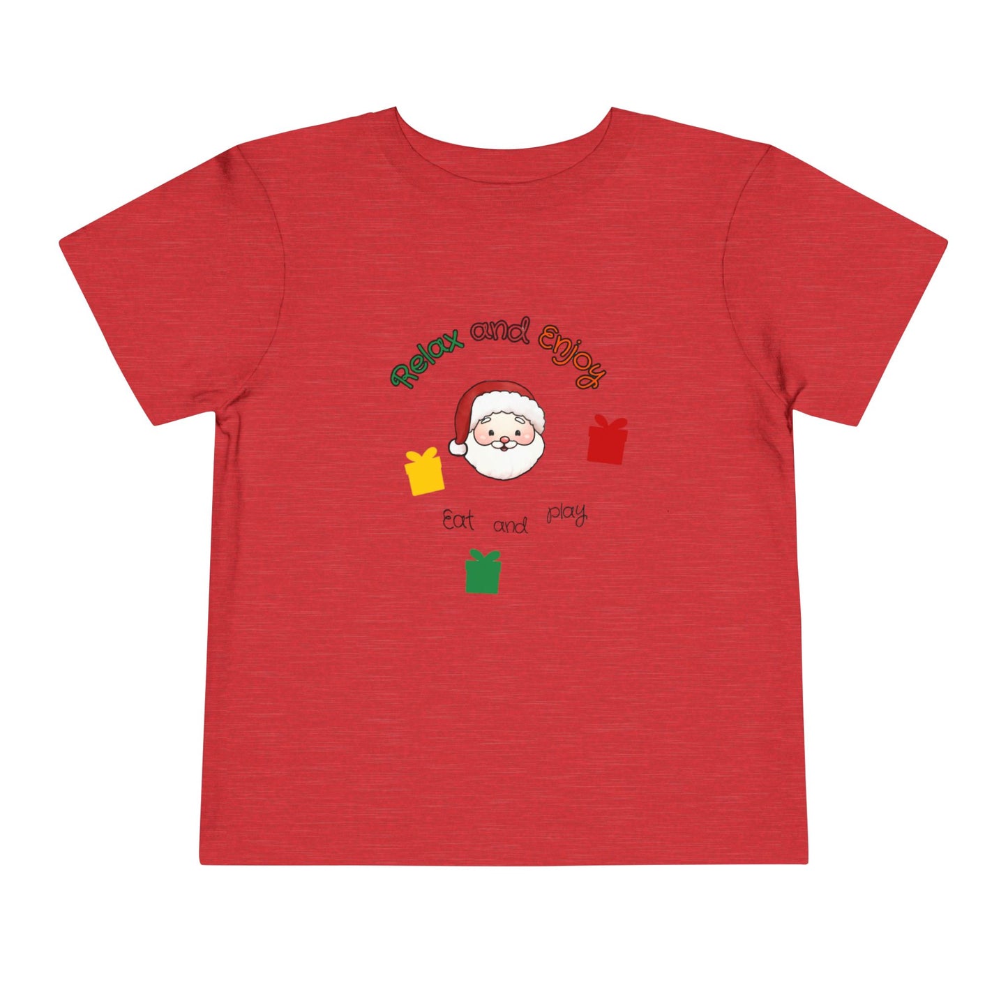 Toddler Tee — "Relax and Enjoy" Cute Sleeping Chick Graphic