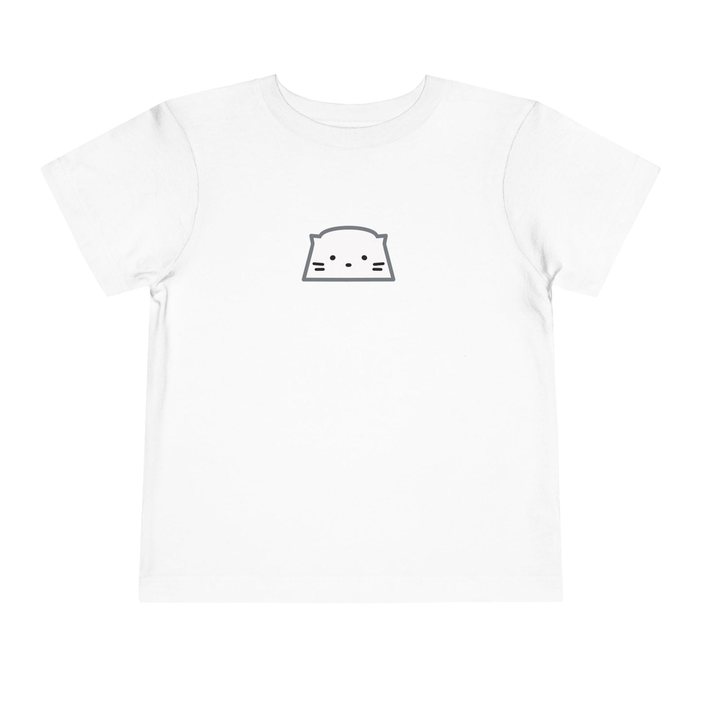 Toddler Tee — Minimal Cute Cat Face Shirt for Babies & Toddlers