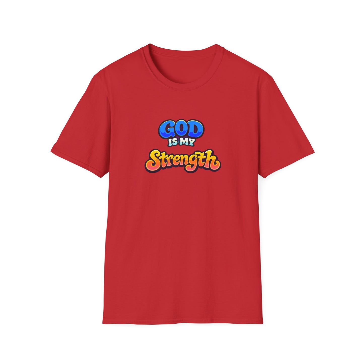 God Is My Strength T-Shirt — Retro Faith Graphic Tee