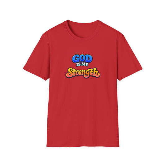 God Is My Strength T-Shirt — Retro Faith Graphic Tee