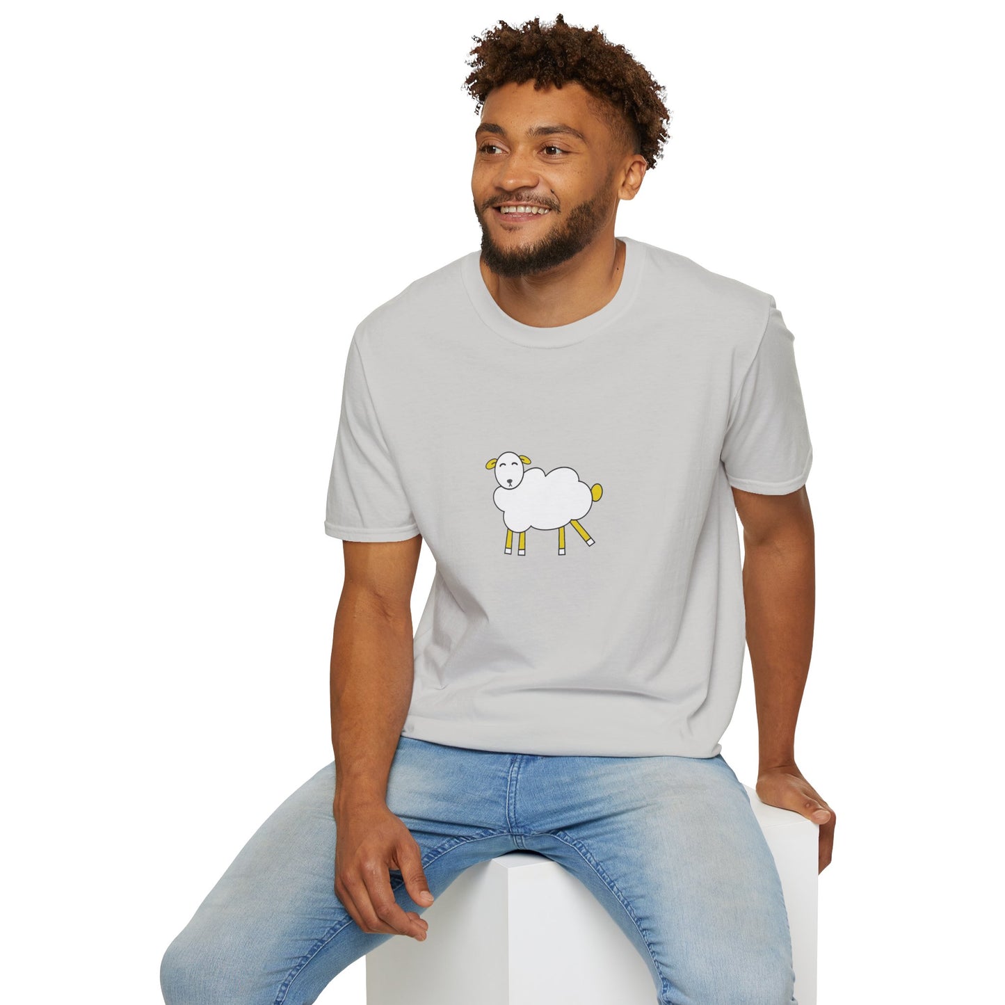 Witty Wooly Unisex T-Shirt, Cute Sheep Graphic Tee, Funny Animal Shirt, Gift for Animal Lovers, Casual Everyday Wear