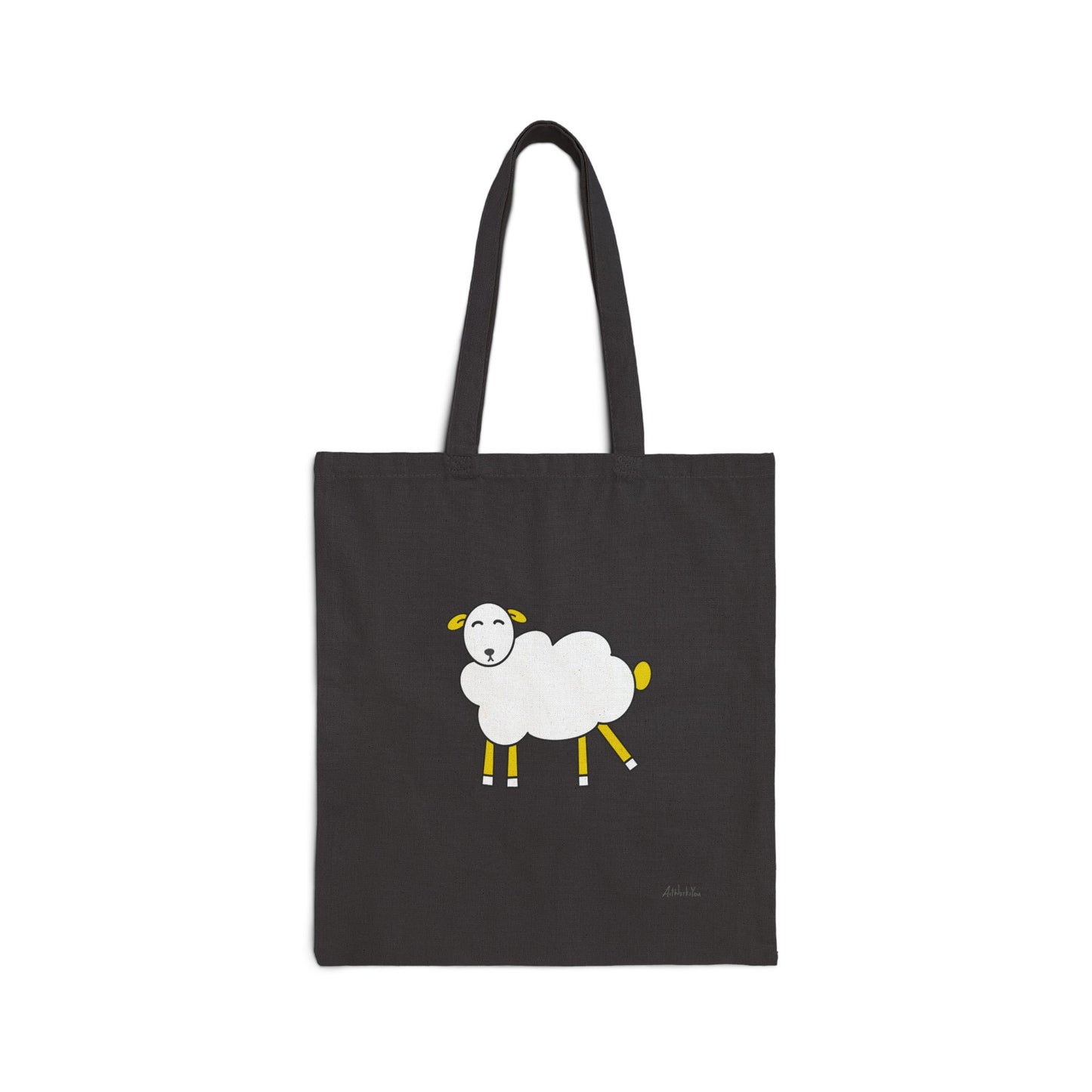Cute Sheep Canvas Tote Bag for Everyday Use, Eco-friendly Shopping Bag, Animal Lover Gift, Farmhouse Decor, Cute Gift Idea