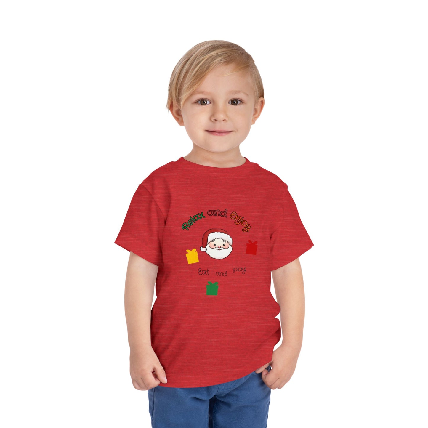Toddler Tee — "Relax and Enjoy" Cute Sleeping Chick Graphic