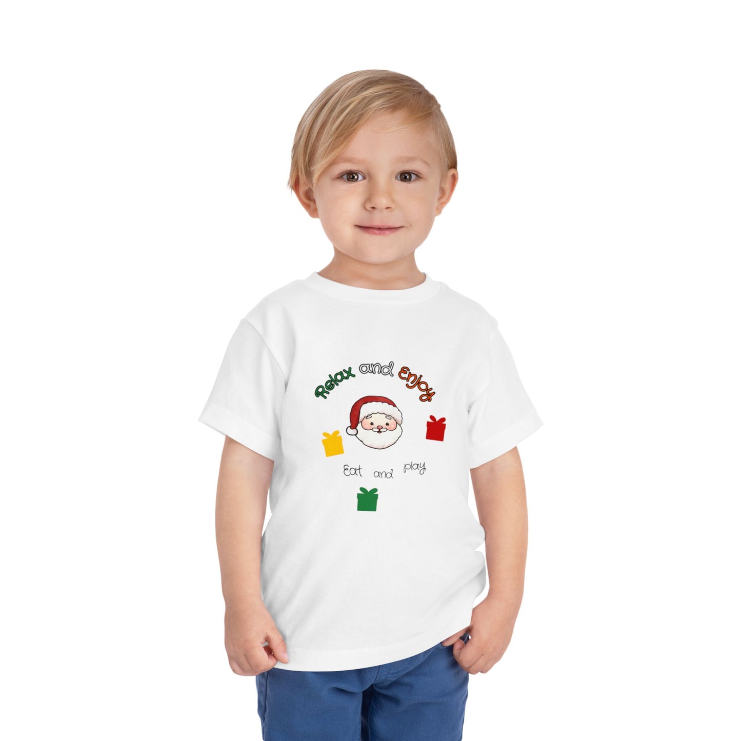 Toddler Tee — "Relax and Enjoy" Cute Sleeping Chick Graphic