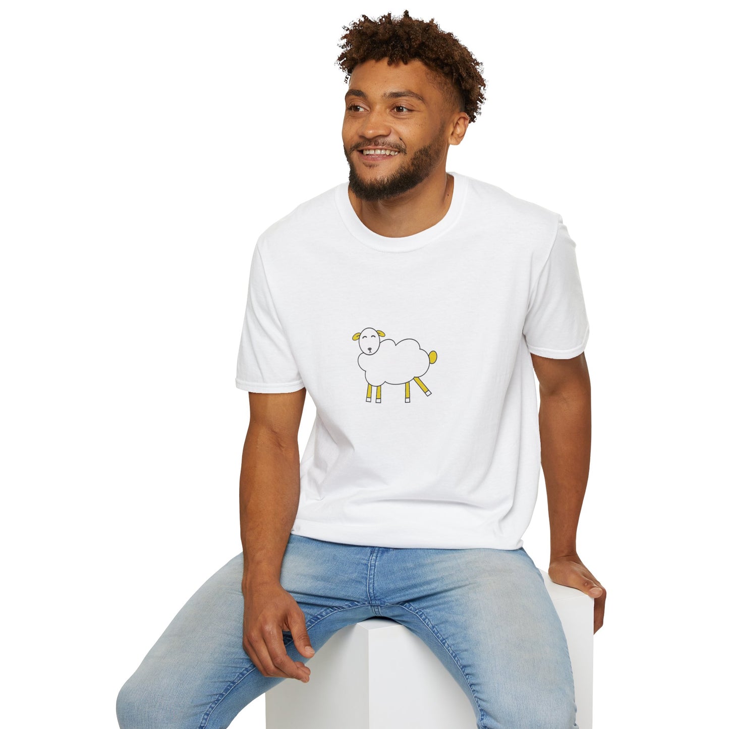 Witty Wooly Unisex T-Shirt, Cute Sheep Graphic Tee, Funny Animal Shirt, Gift for Animal Lovers, Casual Everyday Wear