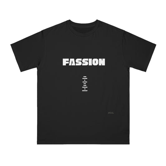 Organic Unisex T-Shirt - FASSION Graphic Tee, Casual Wear, Eco-Friendly Gift, Fashion Statement, Everyday Comfort