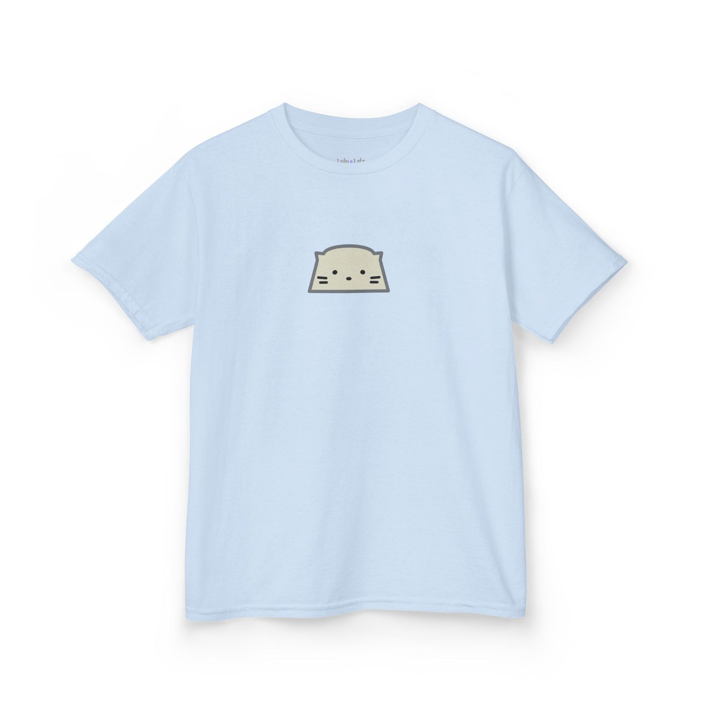 Kids Tee — Cute Minimalist Cat Face Graphic