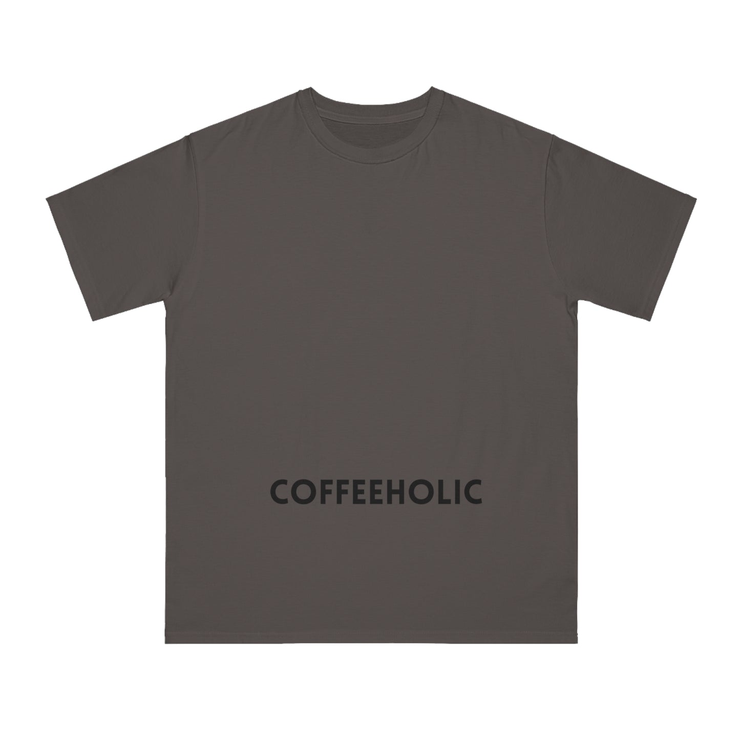 Coffeeholic Organic Unisex T-Shirt, Eco-Friendly Tee for Coffee Lovers, Gift for Baristas, Casual Wear, Birthday & Holiday