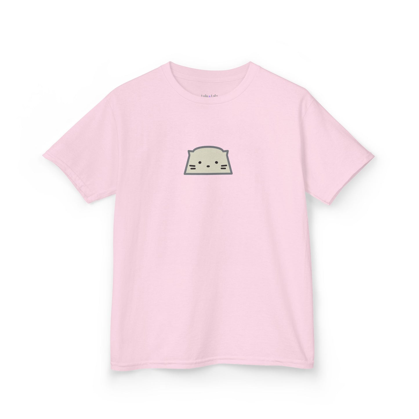 Kids Tee — Cute Minimalist Cat Face Graphic