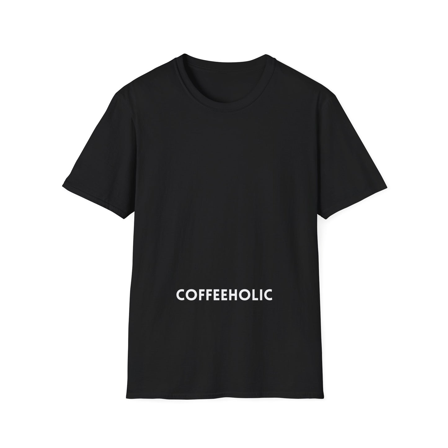 Coffeeholic T-Shirt — Minimal Black Rectangle Coffee Lover Tee