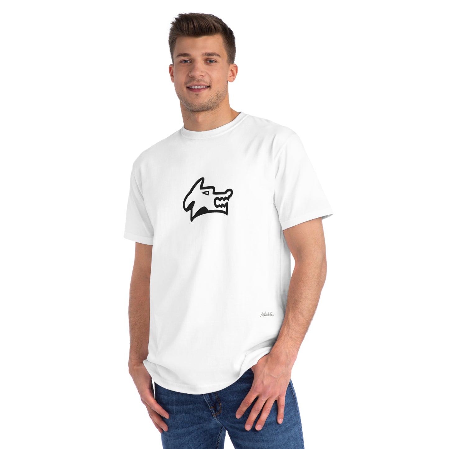 Edgy Wolf Graphic T-Shirt, Organic Unisex Casual Wear, Gift for Animal Lovers, Streetwear Style, Perfect for Festivals and Everyday