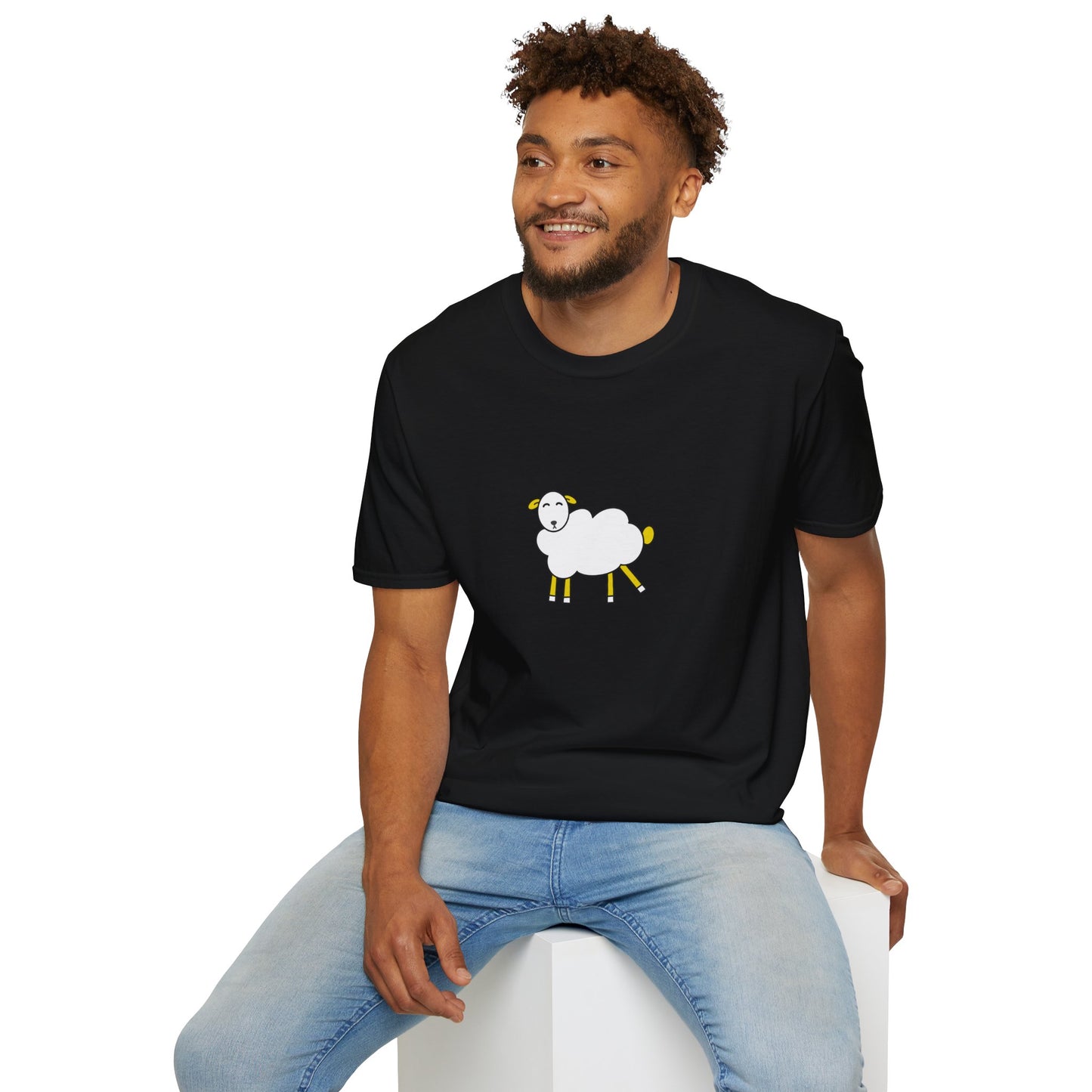 Witty Wooly Unisex T-Shirt, Cute Sheep Graphic Tee, Funny Animal Shirt, Gift for Animal Lovers, Casual Everyday Wear