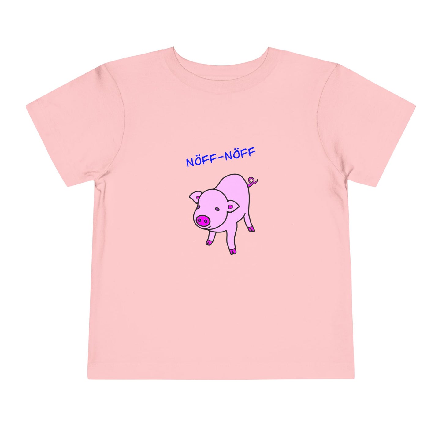 Adorable Toddler Pig Tee, Cute Animal Tee, Nöff-Nöff T-Shirt, Gift for Kids, Birthday Outfit, Farm Theme Tee