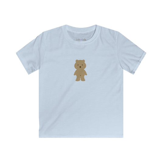 Kids T-Shirt — Cute Brown Teddy Bear Graphic Tee for Toddlers & Children