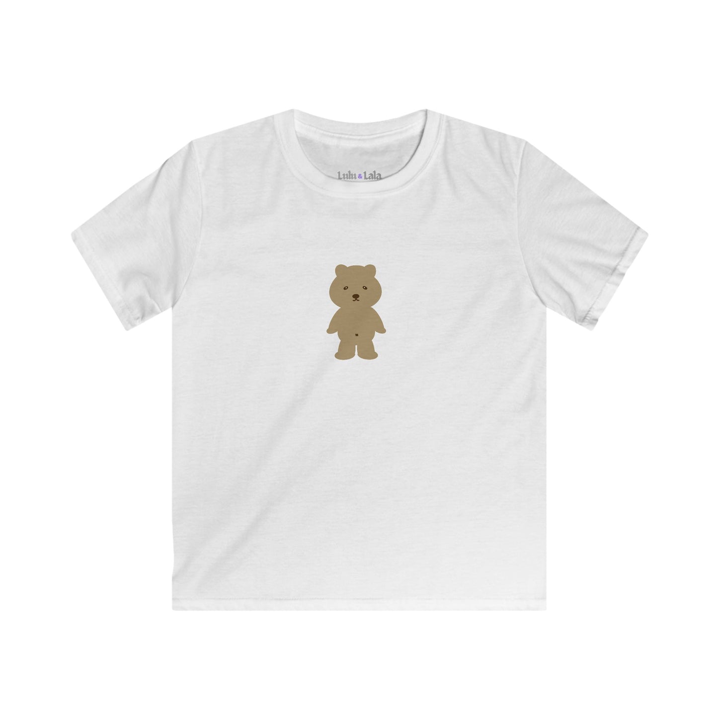 Kids T-Shirt — Cute Brown Teddy Bear Graphic Tee for Toddlers & Children