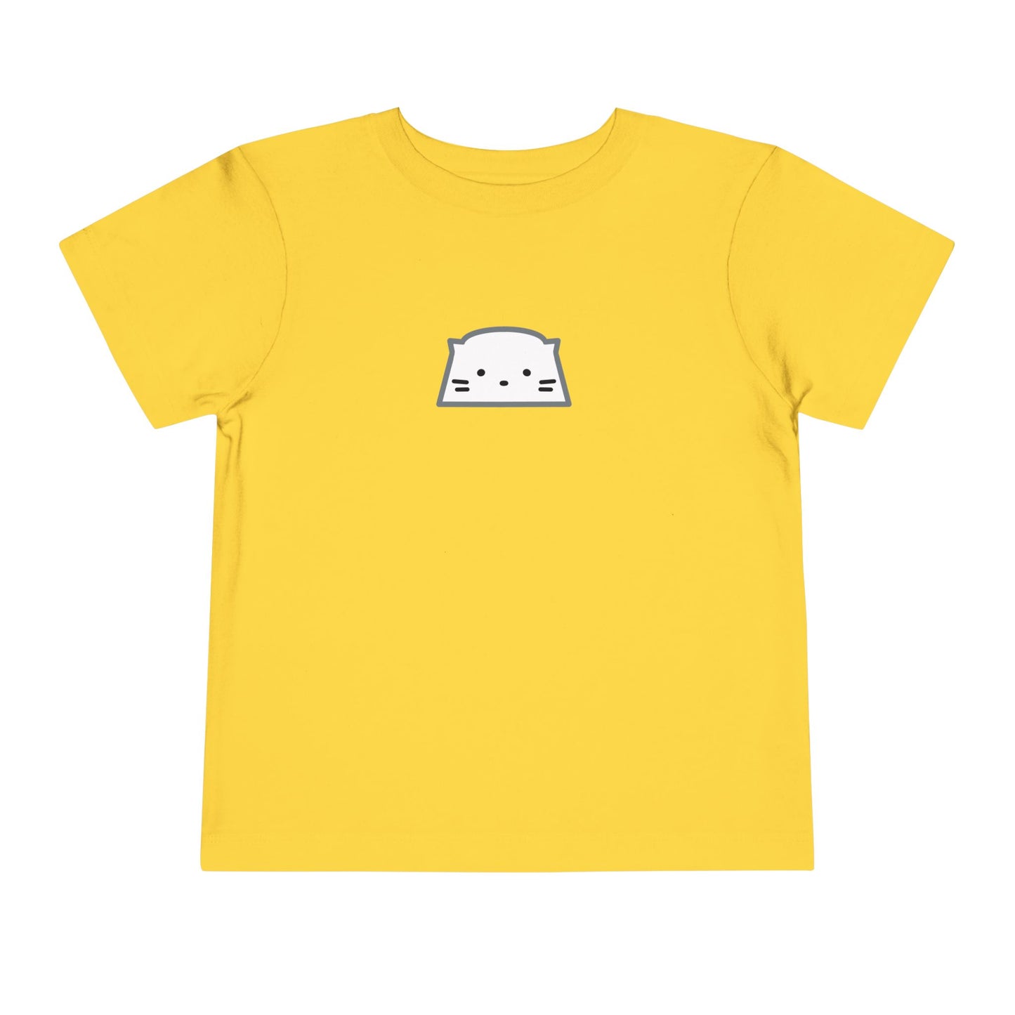 Toddler Tee — Minimal Cute Cat Face Shirt for Babies & Toddlers