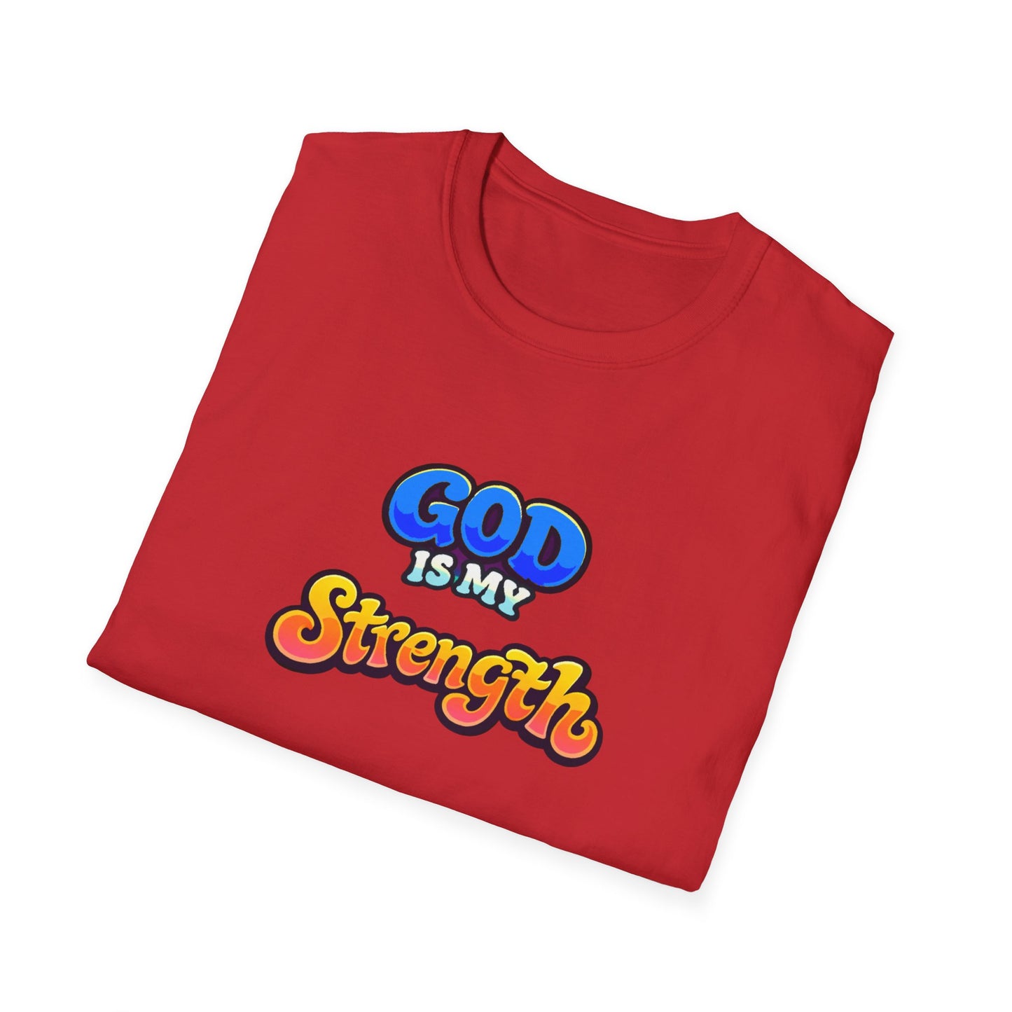 God Is My Strength T-Shirt — Retro Faith Graphic Tee