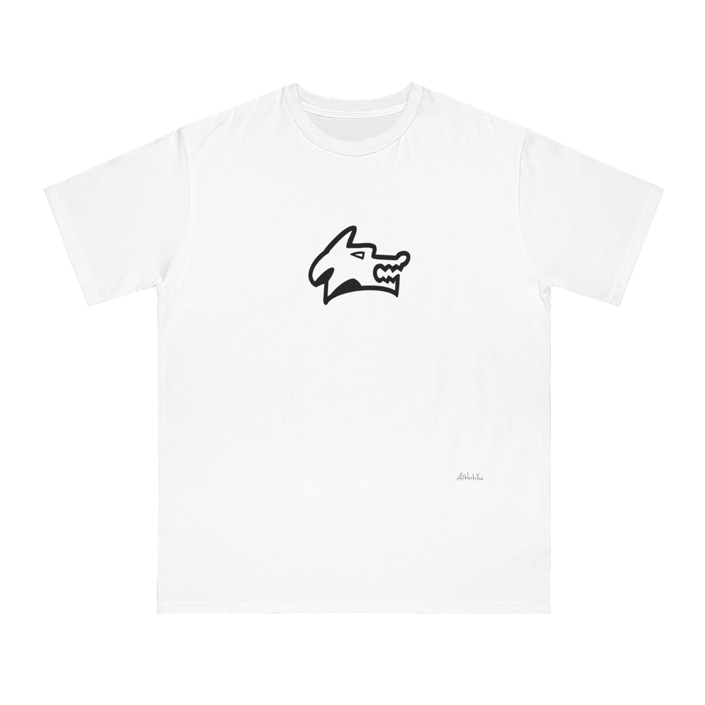Edgy Wolf Graphic T-Shirt, Organic Unisex Casual Wear, Gift for Animal Lovers, Streetwear Style, Perfect for Festivals and Everyday