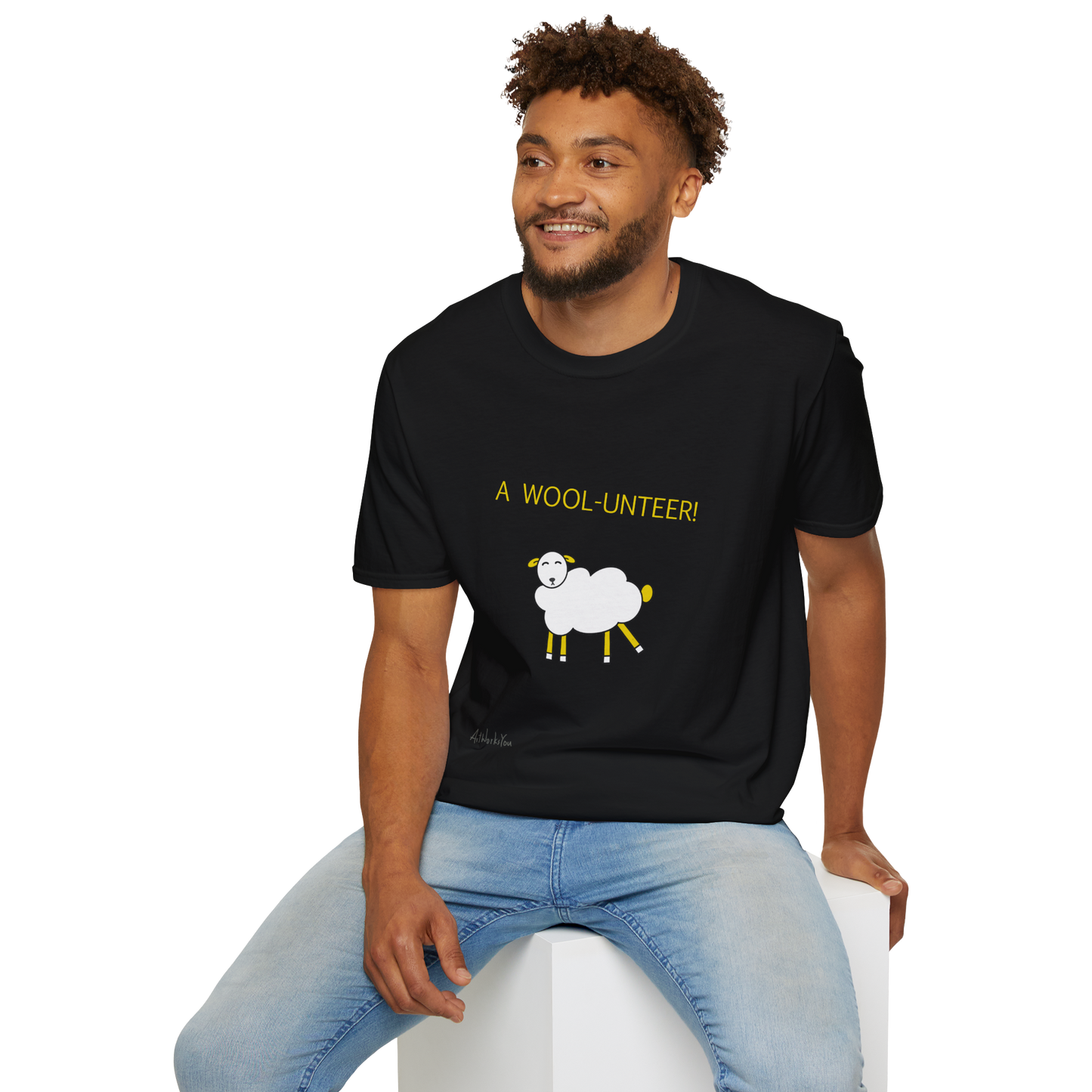 Witty Wooly Unisex T-Shirt, Cute Sheep Graphic Tee
